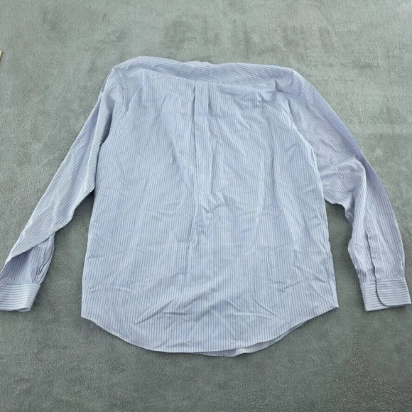 Brooks Brothers Shirt Long Sleeve Button Down Mens 17 Blue 1468 - Picture 5 of 7